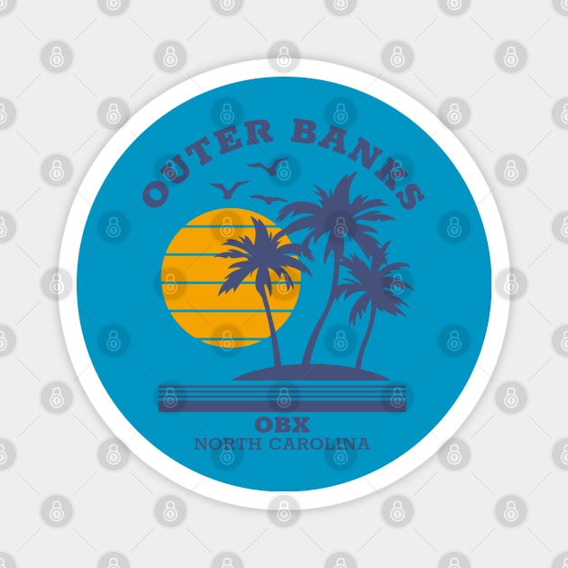 Outer Banks OBX Beach Paradise Magnet by BackintheDayShirts